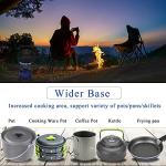 Portable Backpacking Stove with Butane Adapter