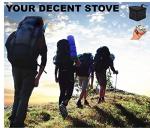 Portable Folding Backpacking Stove with Piezo Ignition