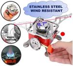 Portable Folding Backpacking Stove with Piezo Ignition