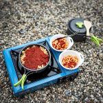 MalloMe 18-Piece Camping Cookware Set with Stove