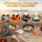 Bisgear 16-Piece Camping Cookware Set