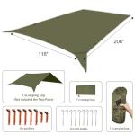 Large Waterproof Camping Tent Tarp for Outdoor Use