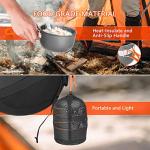 9-Piece Portable Camping Cookware Set with Non-Stick Pots
