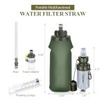 Timain Portable Water Filter Straw - 2 Pack