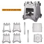 Portable Folding Wood Camping Stove for Outdoor Adventures