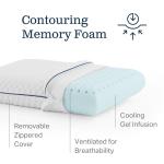 Compact Gel Memory Foam Camping Pillow for Travel