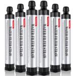 6 Pack High-Flow Water Filter Straws