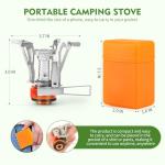 KUBQLIG Portable Camping Stove with Piezo Ignition