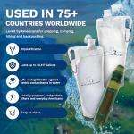 Survivor Filter Squeeze Kit with Collapsible Bottles