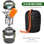 Odoland 8-Piece Camping Cookware Set with Stove