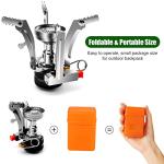 Odoland 8-Piece Camping Cookware Set with Stove