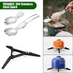 Odoland 8-Piece Camping Cookware Set with Stove