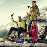 Odoland 8-Piece Camping Cookware Set with Stove