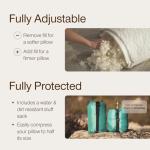 Adjustable Travel Camping Pillow with Stuff Sack