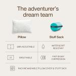Adjustable Travel Camping Pillow with Stuff Sack