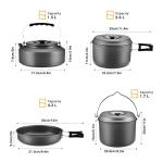 Bulin 13-Piece Nonstick Camping Cookware Set