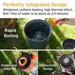 Etekcity Ultralight Backpacking Camping Stove - Orange