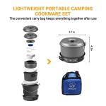 Bulin 13-Piece Nonstick Camping Cookware Set