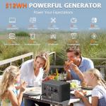 ALLWEI 500W Solar Power Generator and Panel