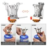 Odoland 16-Piece Camping Cookware and Stove Set