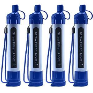 Logest 4 Pack Portable Water Filter Straws