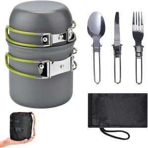 Backpacking Cookware Mess Kit for Camp Cooking