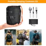 Backpacking Cookware Mess Kit for Camp Cooking