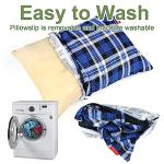 Lightweight Compressible Camping Pillow with Flannel Cover