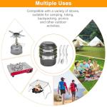 Backpacking Cookware Mess Kit for Camp Cooking