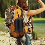 Lightweight Compressible Camping Pillow with Flannel Cover