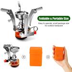 Odoland 8-Piece Camping Cookware Set with Stove