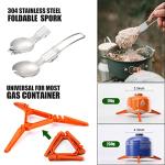 Odoland 8-Piece Camping Cookware Set with Stove