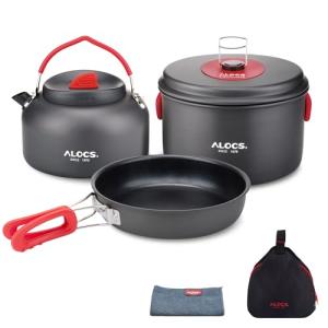 Lightweight Camping Cookware Set with Carry Bag