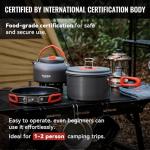 Lightweight Camping Cookware Set with Carry Bag