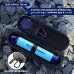 Portable Water Filter Straw with Storage Bag
