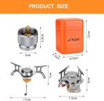 WADEO 3700W Portable Camping Gas Stove Set