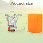 Portable Backpacking Camping Stove with Piezo Ignition
