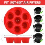 Silicone Egg Bite Molds for Air Fryers - 2 Pack