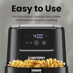 Chefman Compact Digital Air Fryer with Dual Baskets