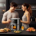 Compact 5-Quart Air Fryer with 8 Presets