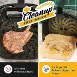 8-Inch Disposable Air Fryer Parchment Sheets, 120 Pack