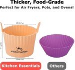 Silicone Air Fryer Baking Ramekins, 4-Pack