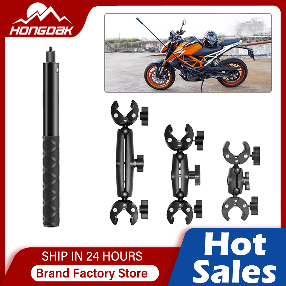 Motorcycle Bicycle Double Clip Bracket for Canon Cameras