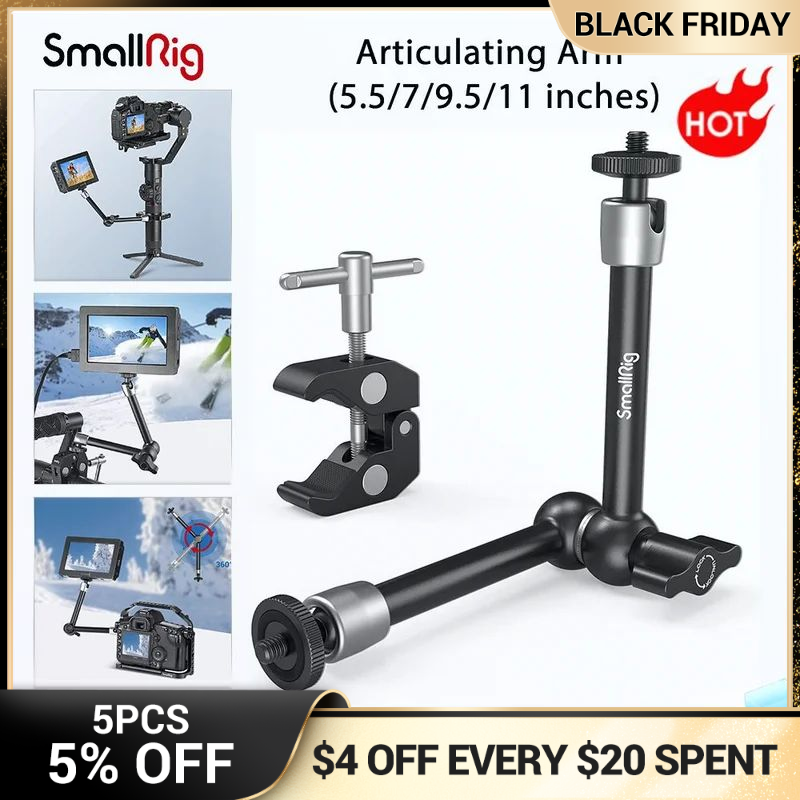 SmallRig 9.5" Articulating Rosette Arm for Canon DSLR