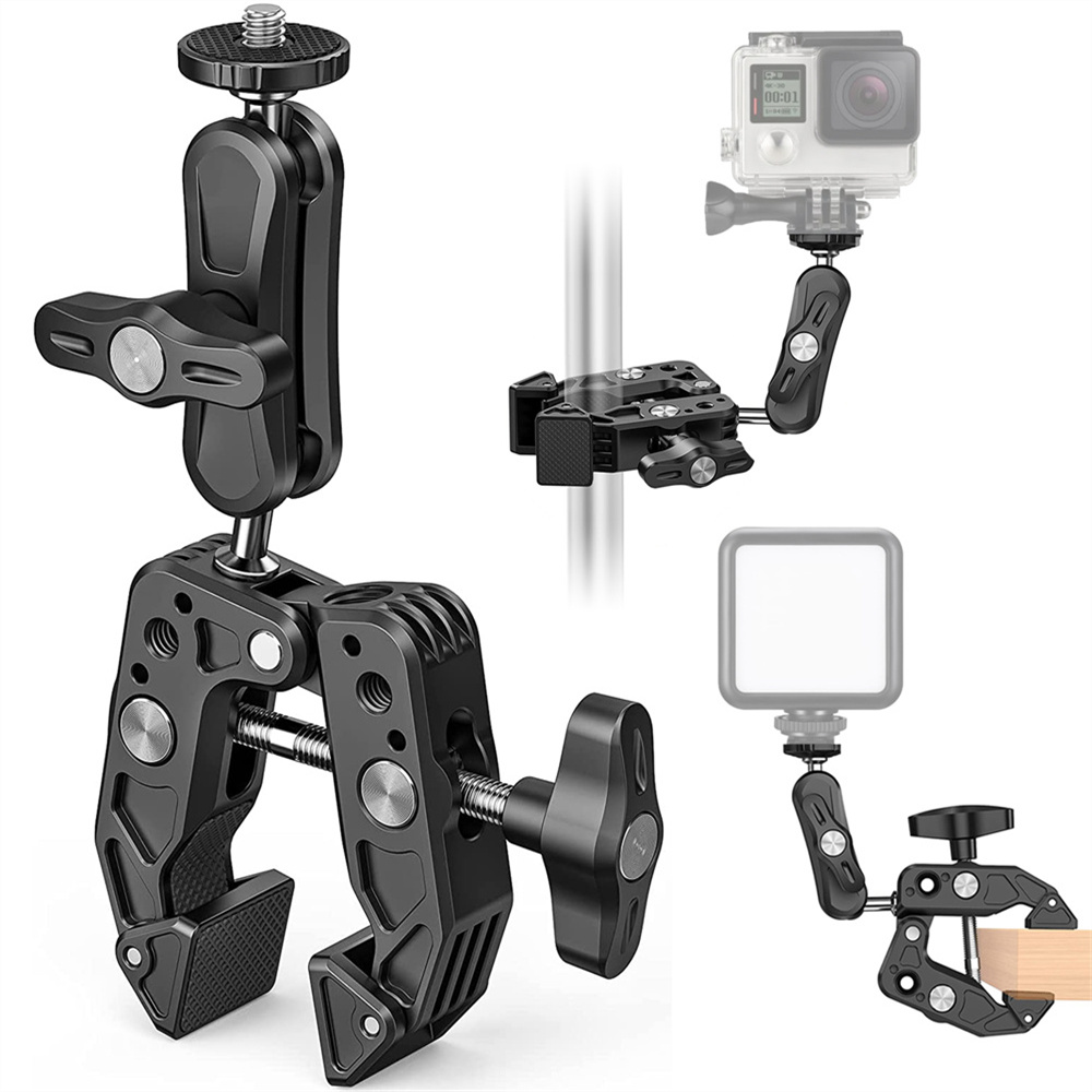 Camera Clamp Mount w/ Ballhead for Canon/Nikon DSLR