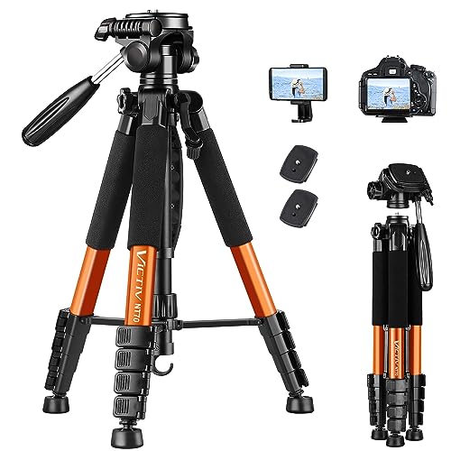 Lightweight 74" Camera Tripod for DSLR/SLR