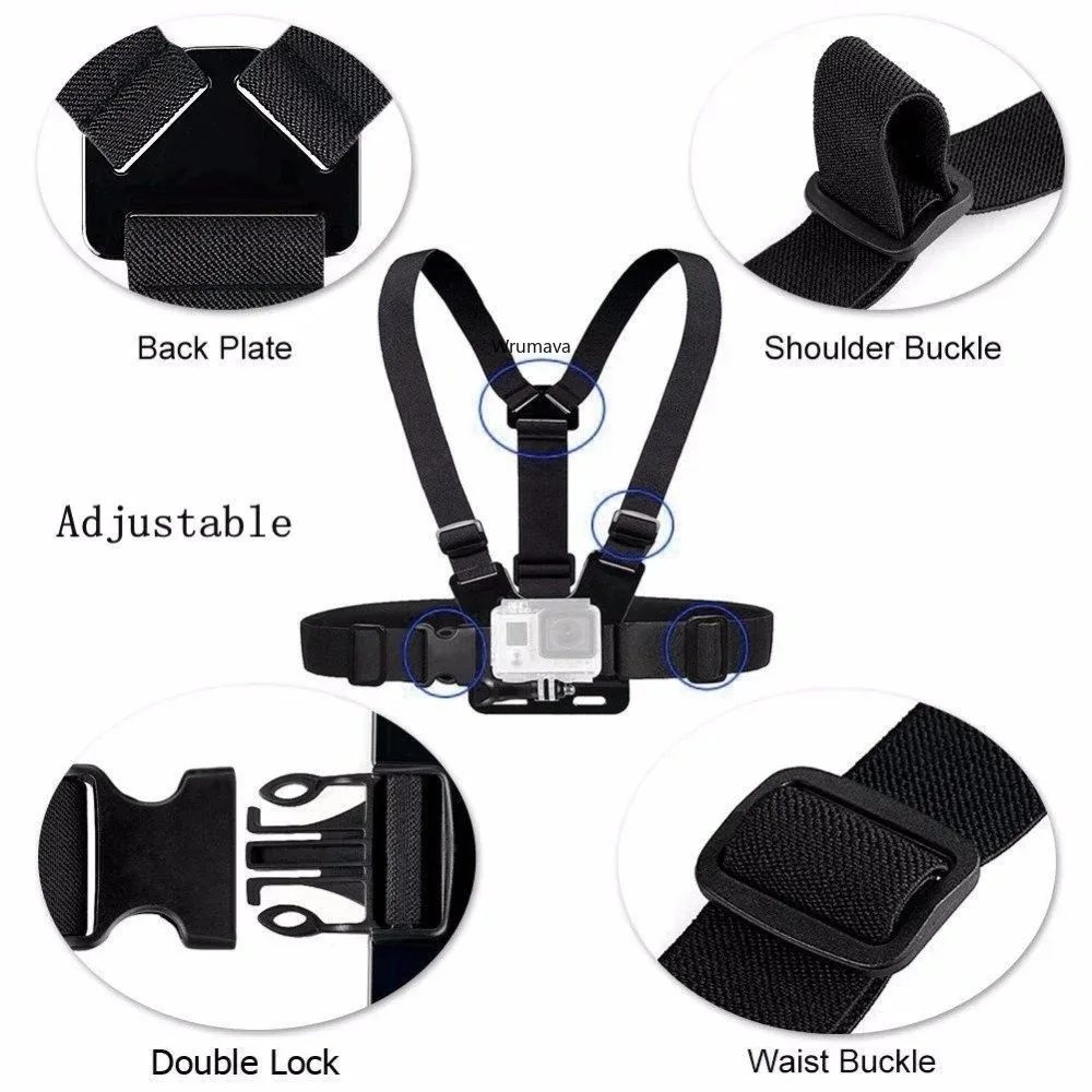 Camera Accessories: Wrumava Chest Belt Head Strap