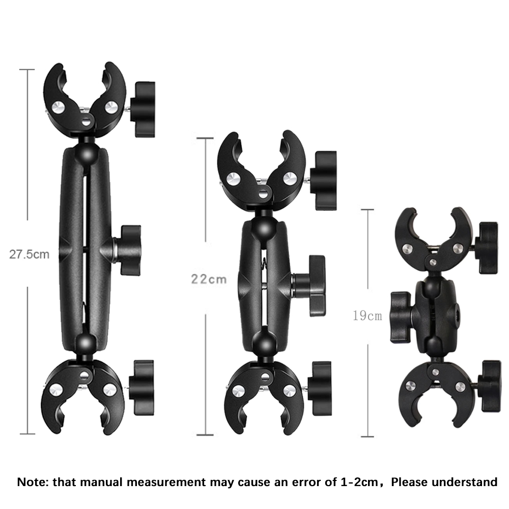 Motorcycle Bicycle Double Clip Bracket for Canon Cameras