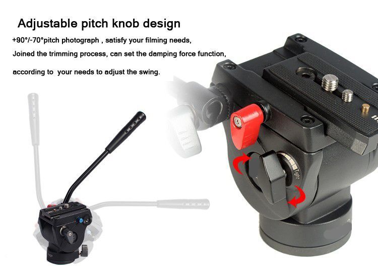 72" Heavy Duty Monopod with Fluid Head