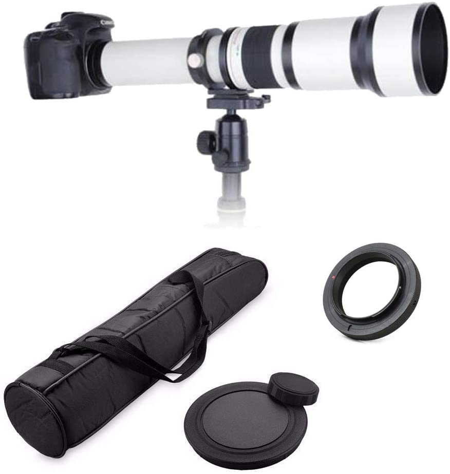 JINTU 650-1300mm Telephoto Lens for Canon Photography